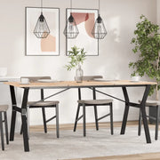 Telaio Gambe a Y per Tavolo da Pranzo 160x80x73 cm in Acciaio 357936