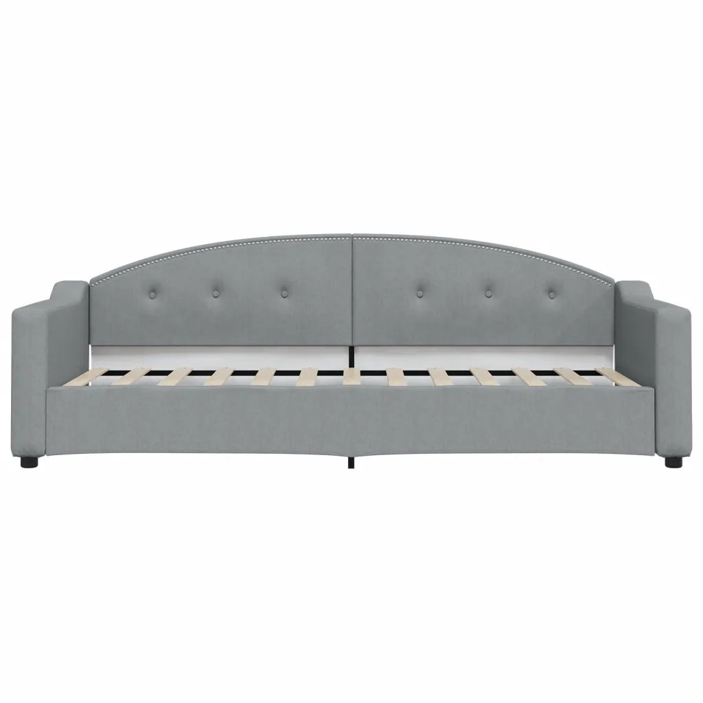 Divano letto | Sof¨¤ letto | Letto singolo Estraibile Cassetti Grigio Chiaro 80x200cm Tessuto