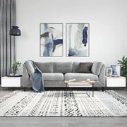 Tavolini da Salotto 2pz Bianchi 50x46x35cm in Legno Multistrato 830861