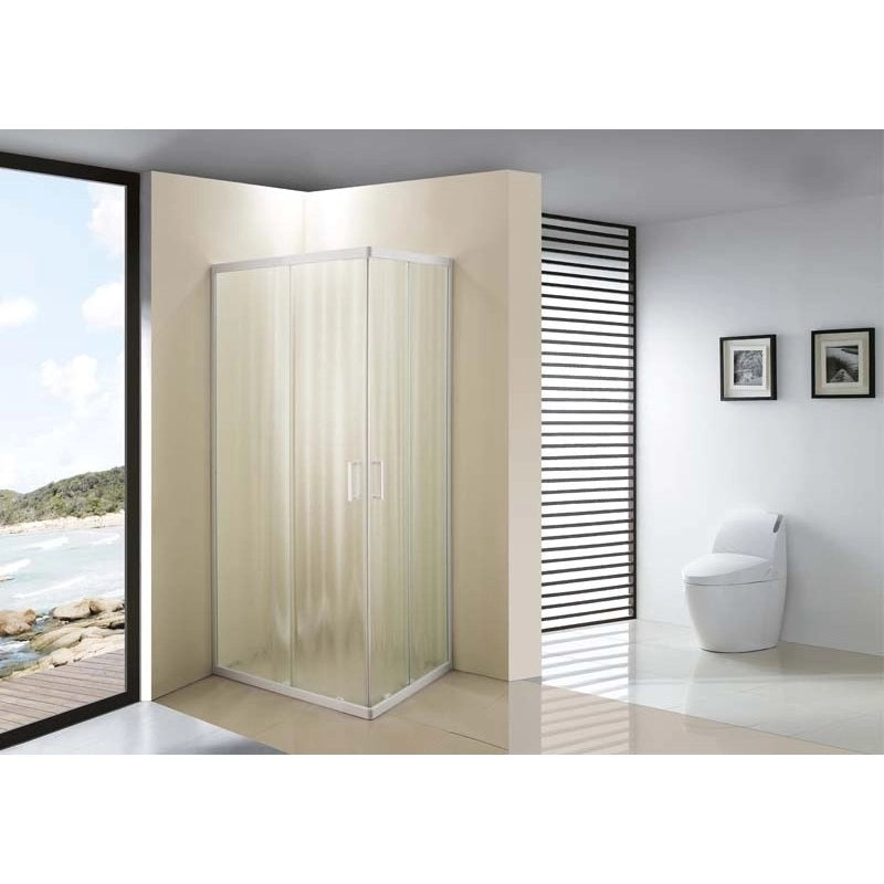 BOX DOCCIA ANGOLARE 69/79X69/79XH185CM PIUMATO 4MM