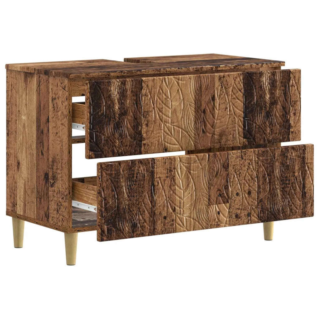 Armadio per Lavabo da Bagno DELFT Legno antico 82 x 41 x 59 cm 897023