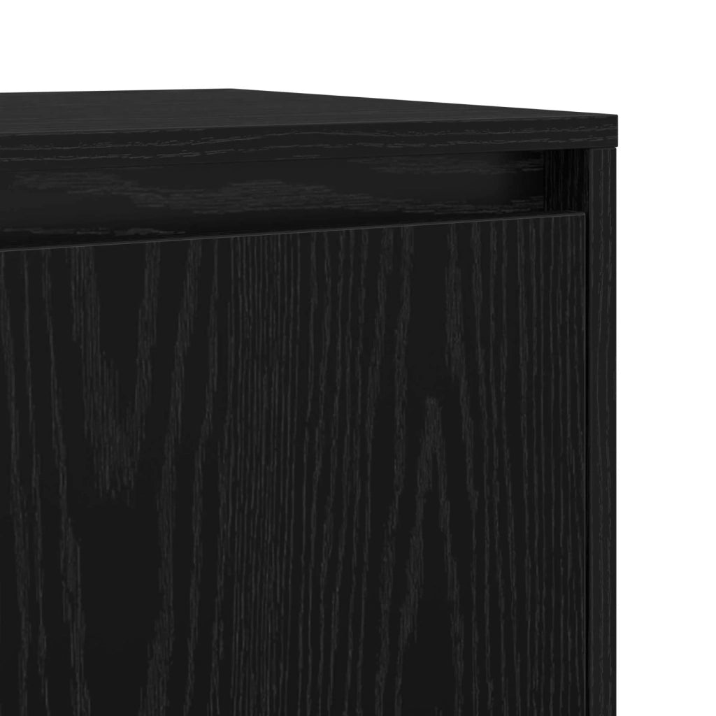 Sideboards 2 pz Rovere nero 70 x 41 x 75 cm 3393514