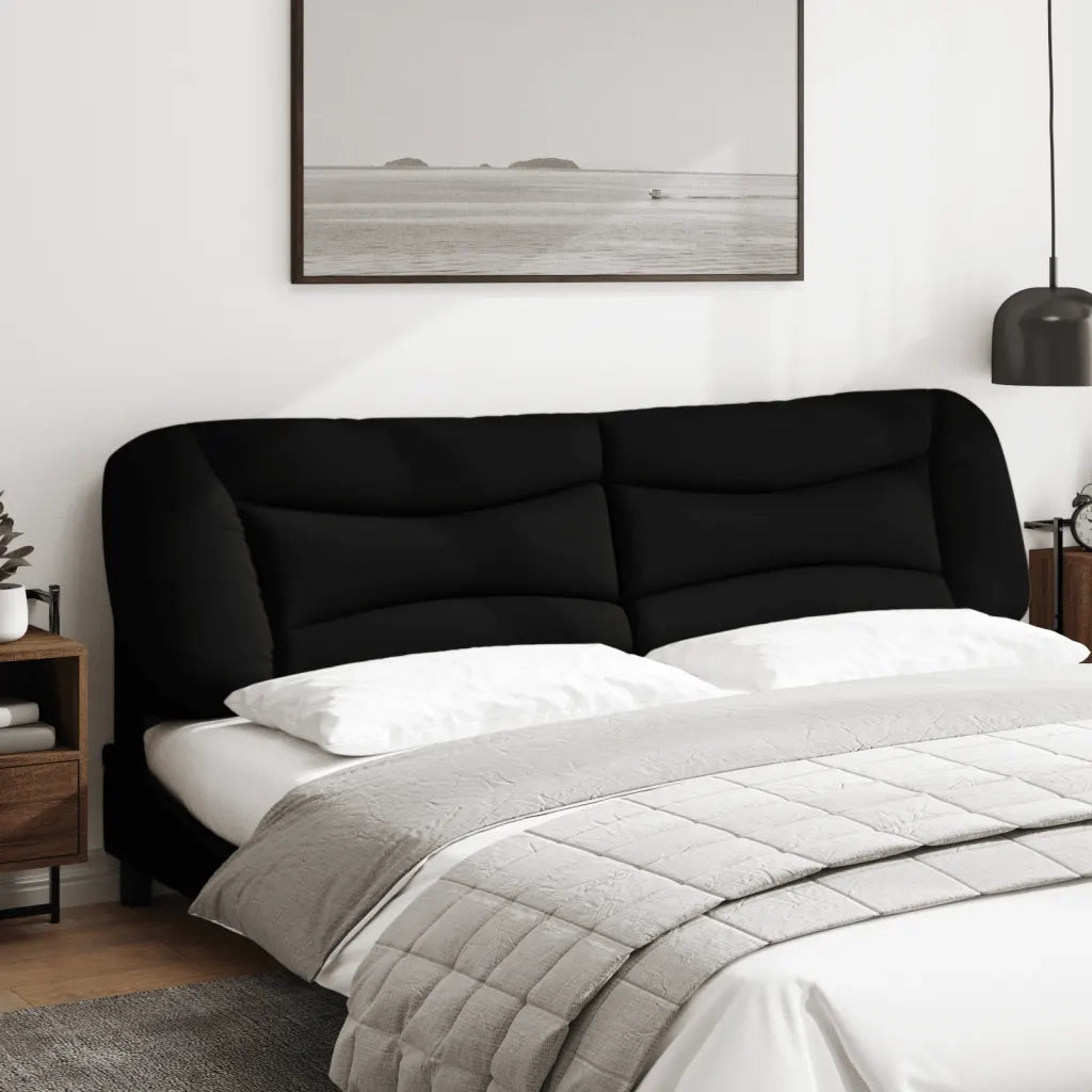 Cuscino Testiera Hvar Nero 200 cm in Tessuto CFW2280653