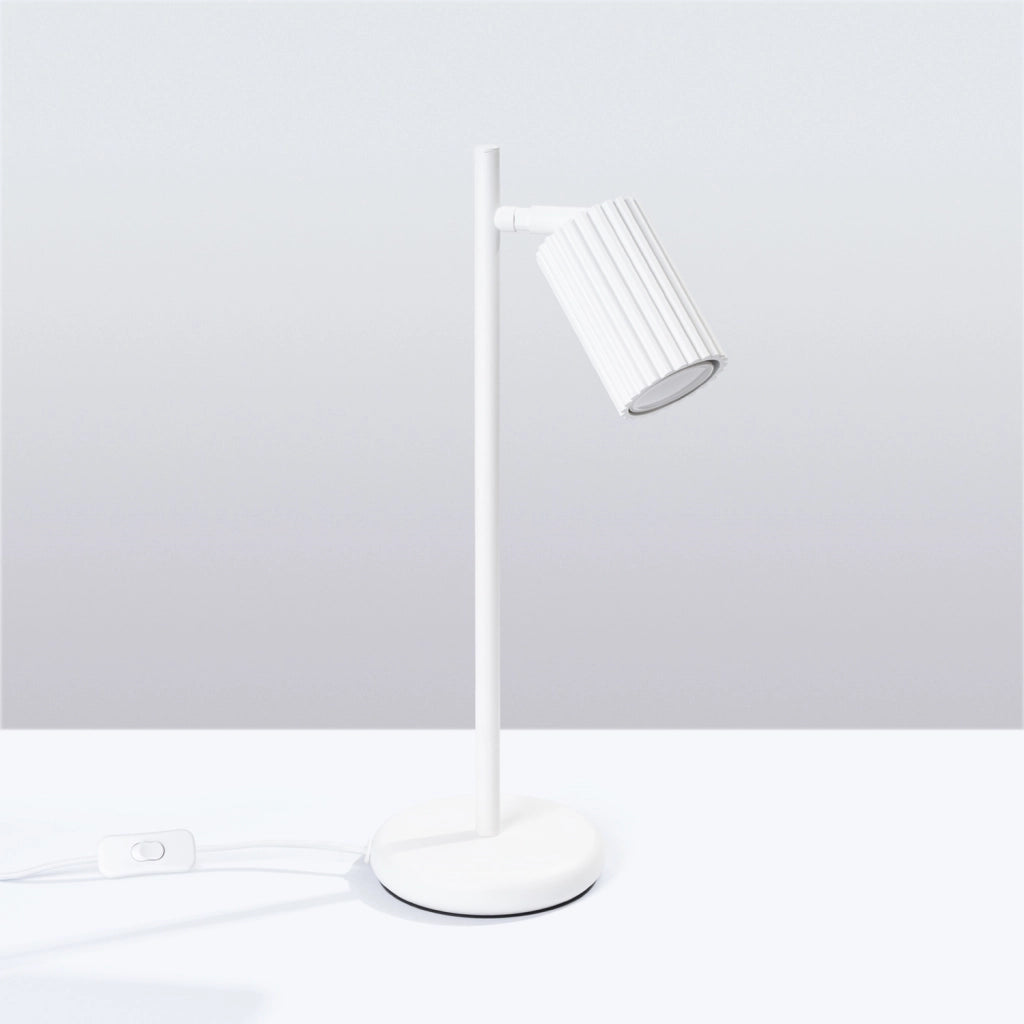 Lampada da tavolo moderna bianca snodata GU10 GRAVIO Pure Lume