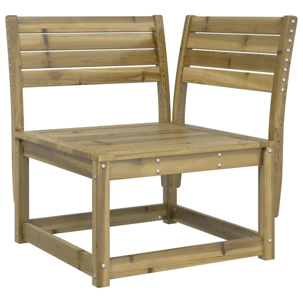 Divano Angolare da Giardino-Sofa da Giardino-Divanetto da esterno 73x73x78 cm Legno Pino Impregnato