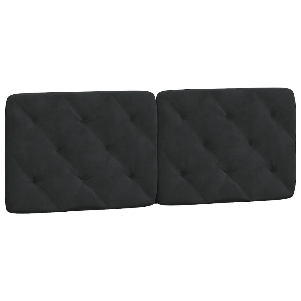 Giroletto con LED senza Materasso Nero 140x190 cm in Velluto 3213851