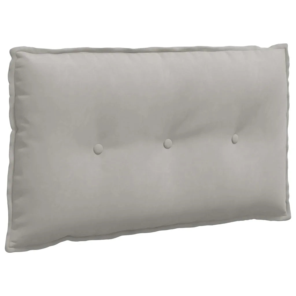 Cuscino per Schiena | Cuscino dorsale Grigio chiaro 80 x 50 cm