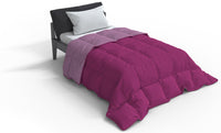 Trapunta Invernale Singola Doubleface 300gr Lilla/Fuxia