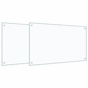 Schienale da cucina 2 pz Trasparente 100 x 60 cm CFW8044143