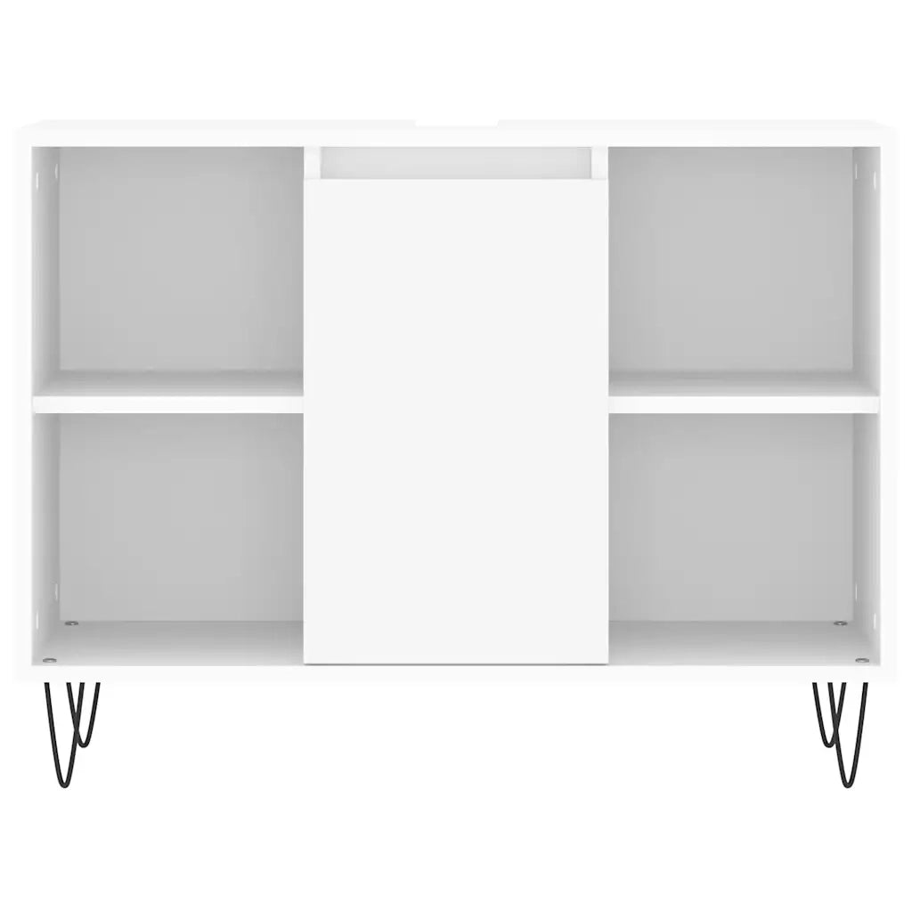 Mobile da Bagno Bianco 80x33x60 cm in Legno Multistrato 831628