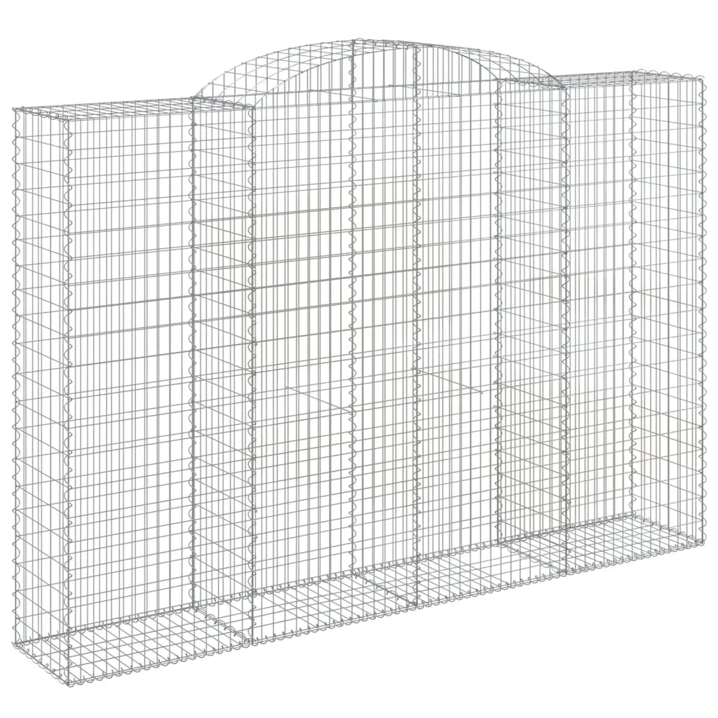 Cesti Gabbioni ad Arco 4 pz 300x50x200/220 cm Ferro Zincato 3146793