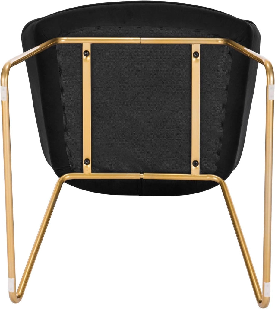 1x sedie sala da pranzo sedie cucina moderne poltroncina salotto Adatte per Sala da Pranzo, Soggiorno, Camera da Letto Estetica in Tessuto di velluto Metallo dorato Blu BH246bl-1
