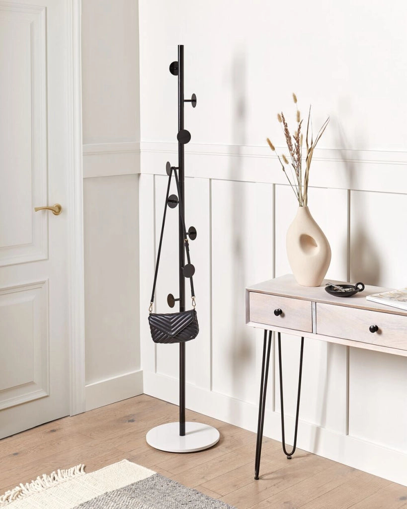 Appendiabiti in metallo nero e marmo Glamour Industrial ingresso