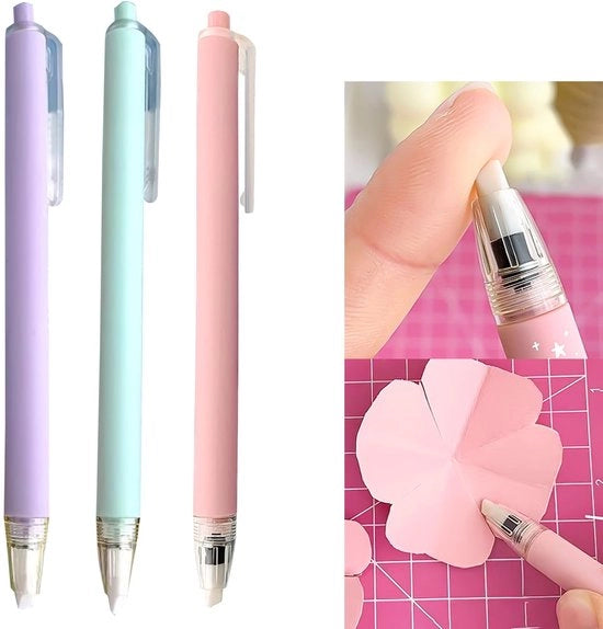 Impastatrice per matite 3 pezzi - Snipper ceramico - Penna artigianale - Snipper mini da tavolo - Snipper per carta - Per carta da disegno
