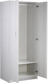 Armadio 2 Ante 77x182x52 cm Eucalipto