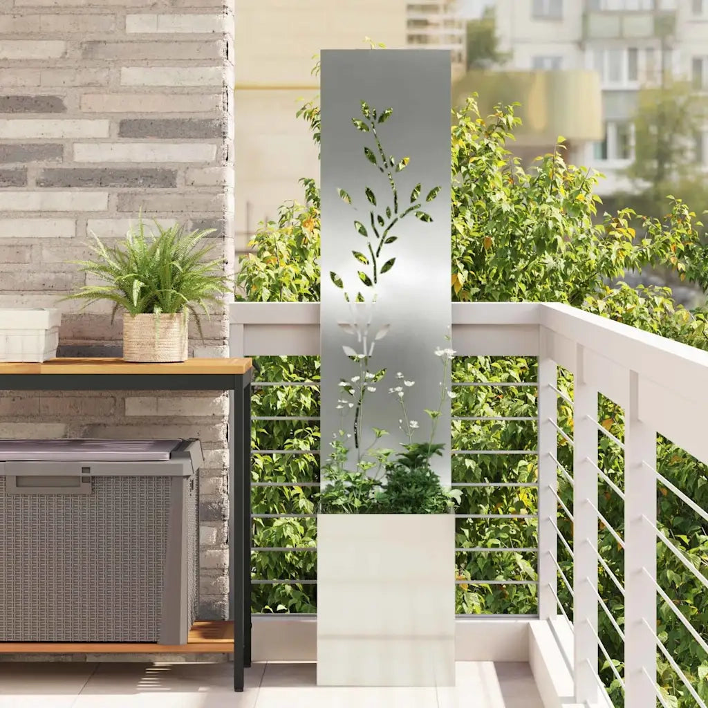 Schermo per privacy in giardino Argento 32 x 32 x 150 cm CFW9328999