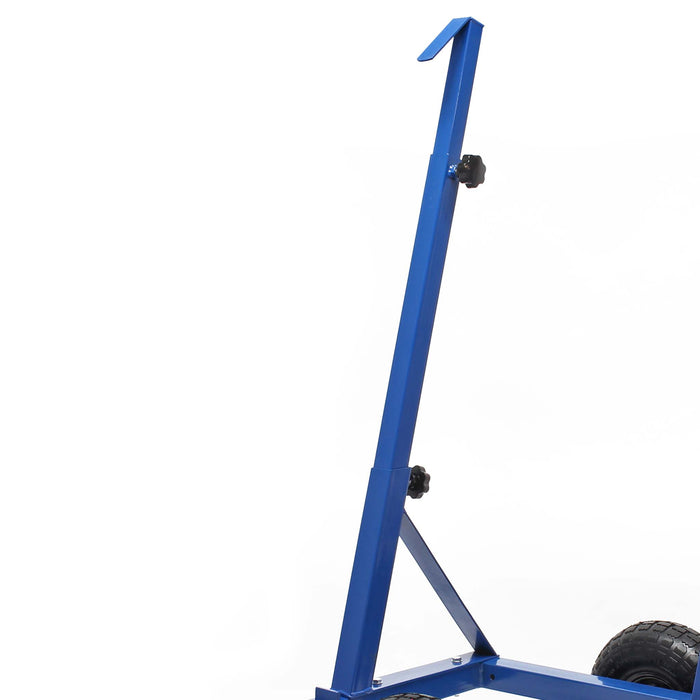 Carrello porta pannelli max 200 kg con pneumatici e supporti in acciaio regolabili 280-830mm
