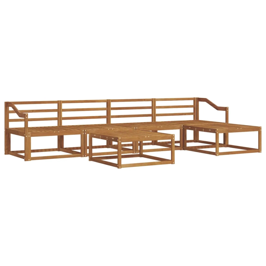 Set di divani da esterno 6 pcs Naturale