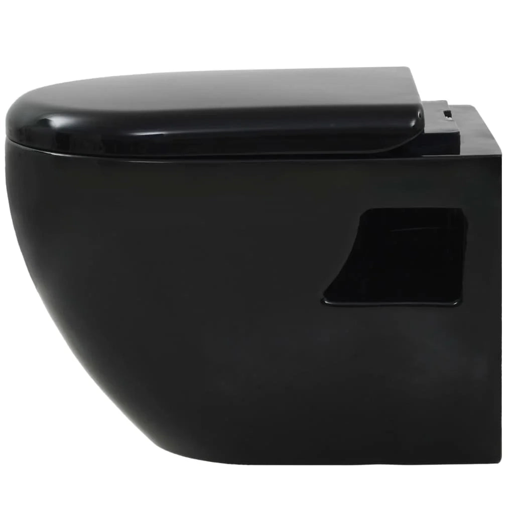 Kit completo per WC sospeso con cassetta di scarico in ceramica nera nascosta 02_0003580