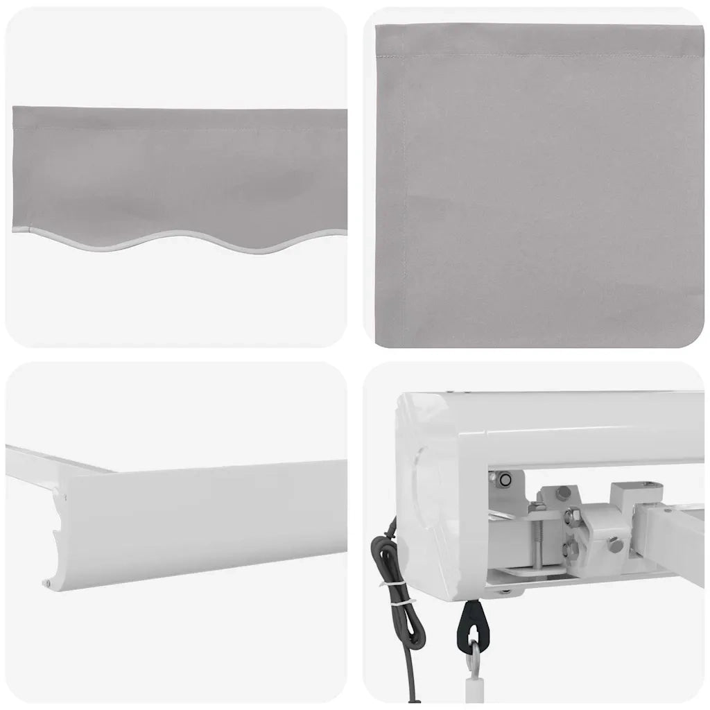 Tenda da Sole Grigio chiaro 500 x 300 x 165 cm 3331382
