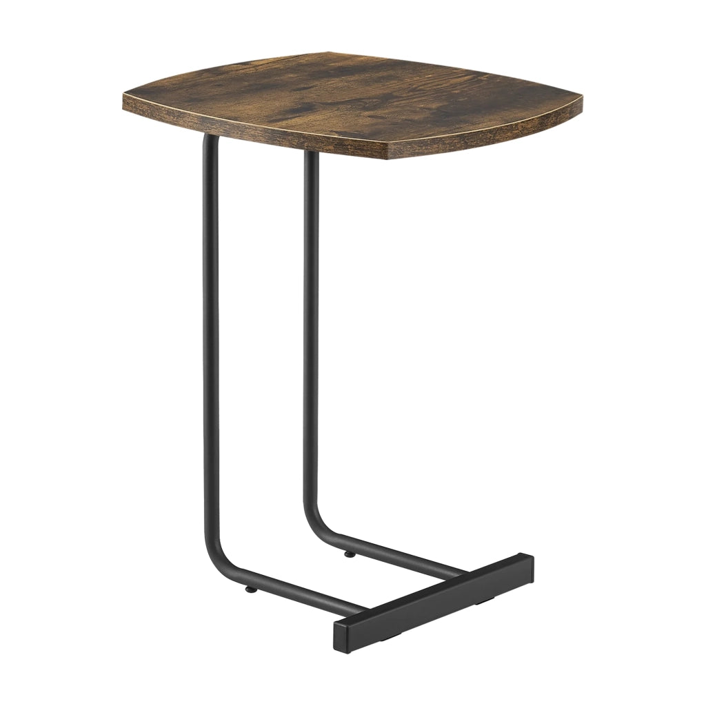 Tavolino laterale 55 x 40 x 40 cm effetto legno scuro 03_0008668