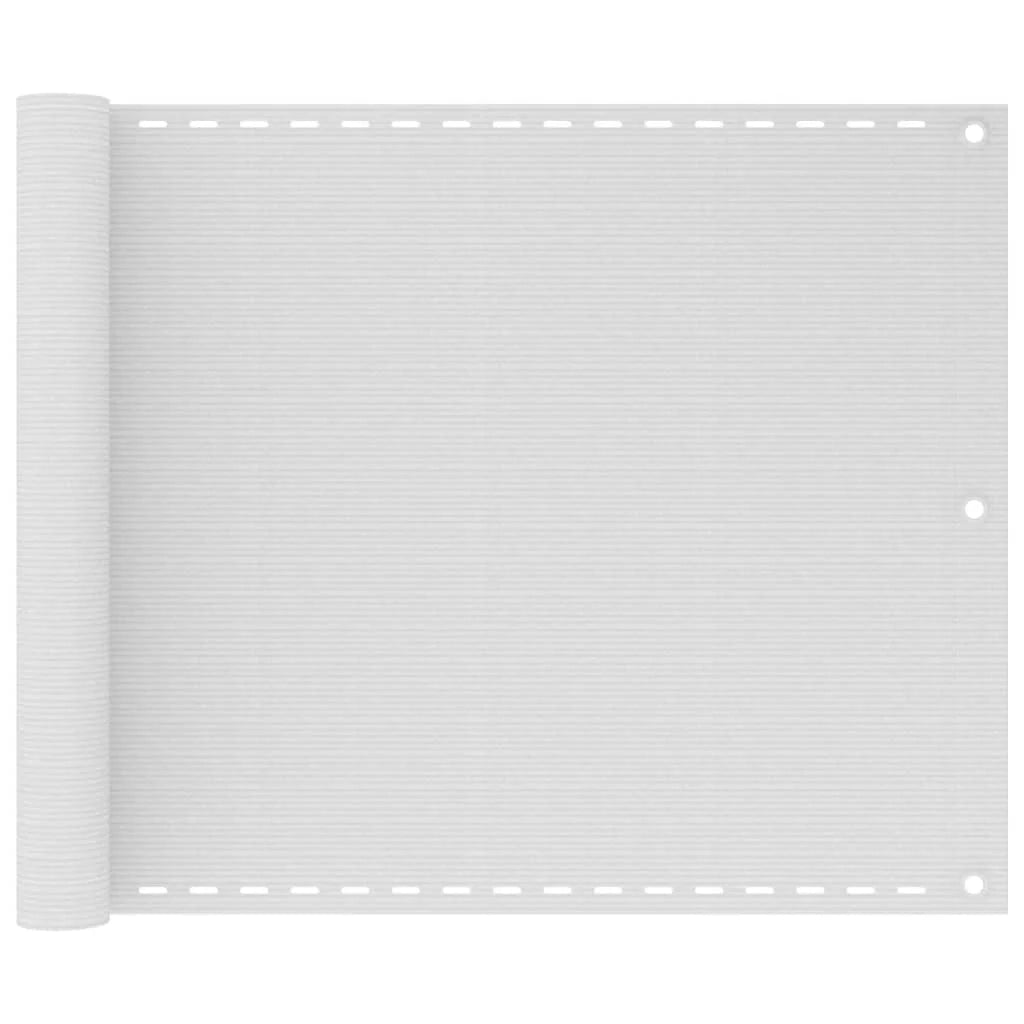 Schermo per balcone 75 x 300 cm HDPE bianco 02_0010049