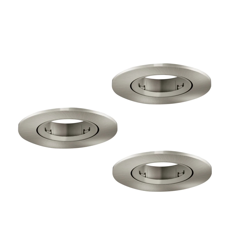 Faretto Incasso Moderno Barranco Gu10 Plastiche Grige 3 Luci Gu10 Ip20