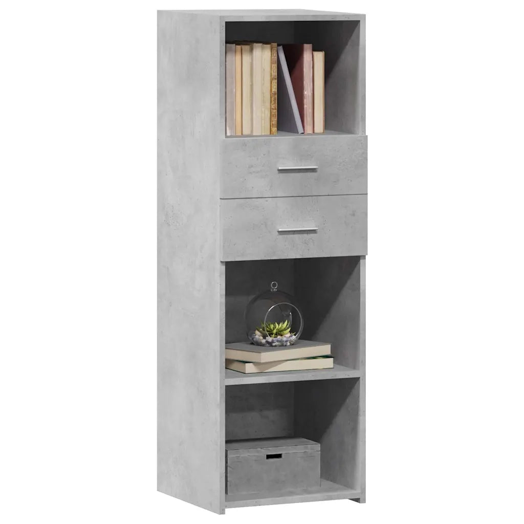 Credenza Grigio Cemento 40x42,5x124 cm in Legno Multistrato 846162