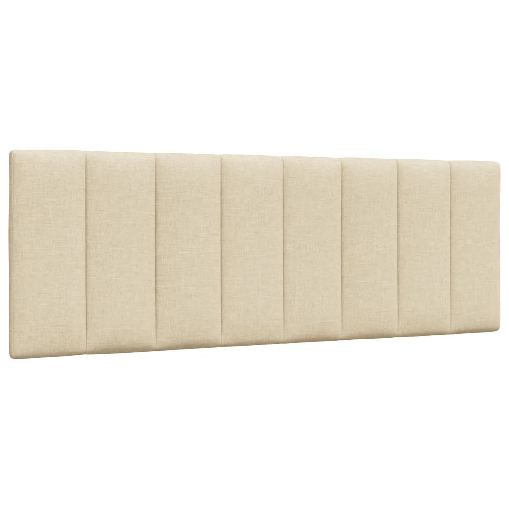 Letto con Materasso Hanko Crema 120x200 cm in Tessuto 3310522