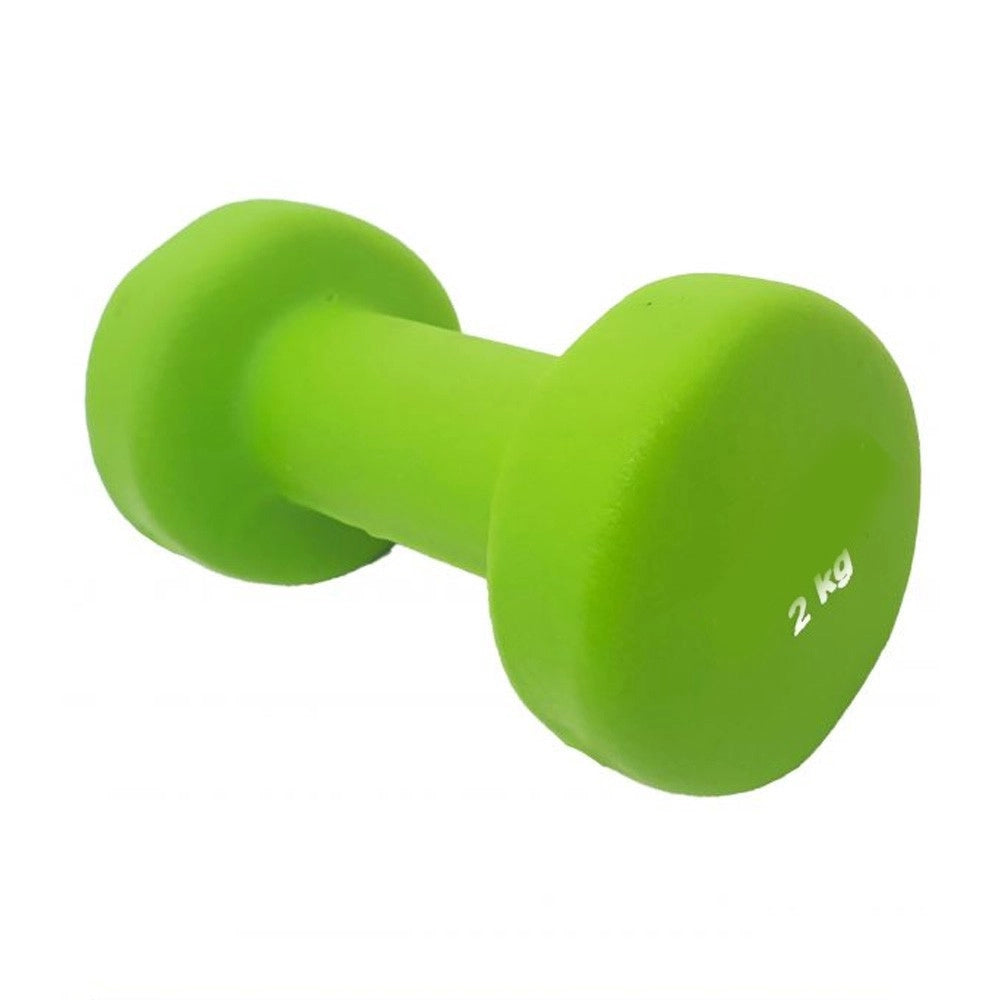 Trade Shop - Manubrio Singolo 2 Kg In Vinile Allenamento Esercizi Casa Palestra Workout Fit -