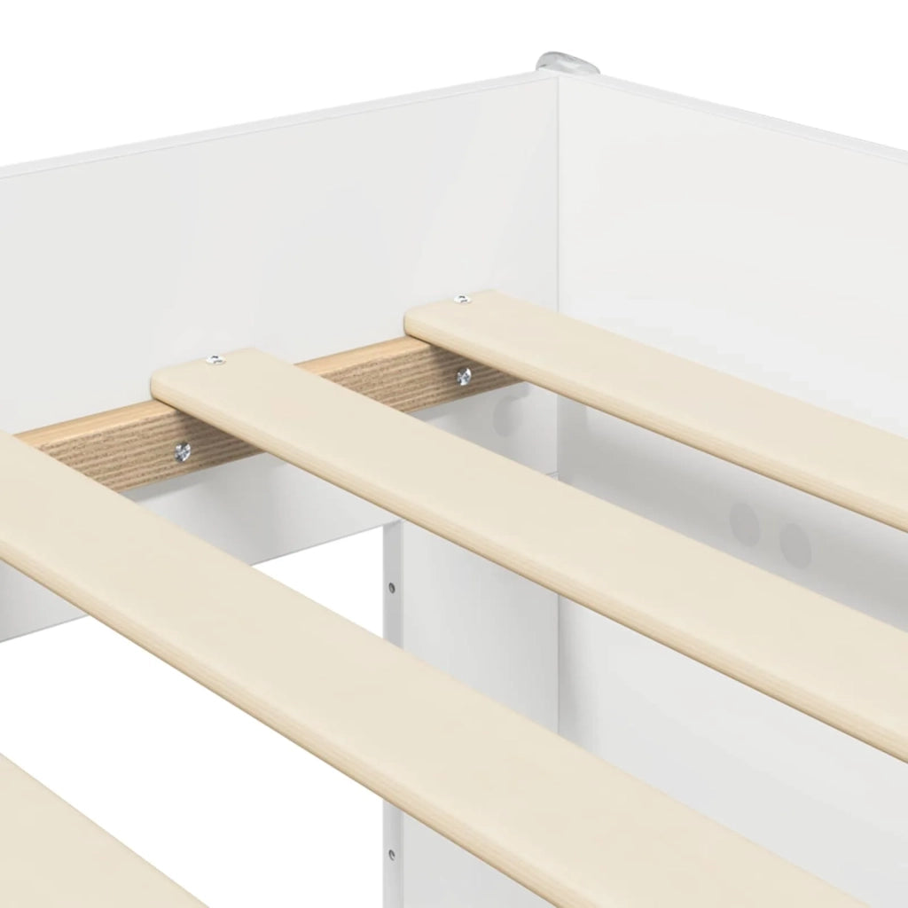 Struttura per Letto per Bambini con Ripostiglio Bianco 3422619