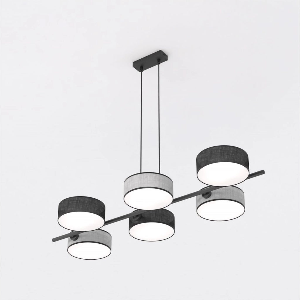 Lampada a sospensione DRUMZ con paralumi cilindrici