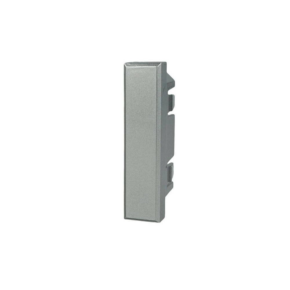Trade Shop - 4 Copritasti Copriforo Mezzo Modulo Silver Compatibile Bticino Axolute -