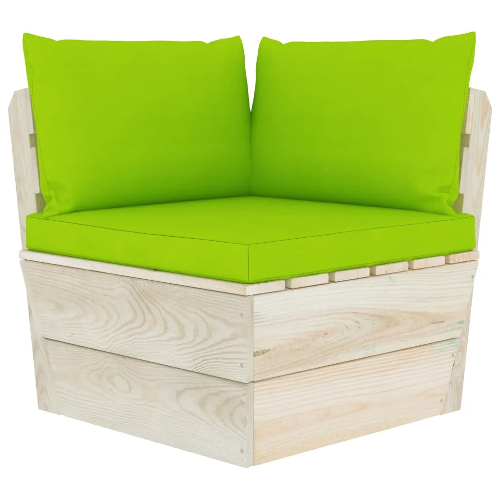 Divano da Giardino a 2 Posti su Pallet con Cuscini Legno Abete cod mxl 43990