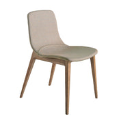 Sedia in tessuto beige