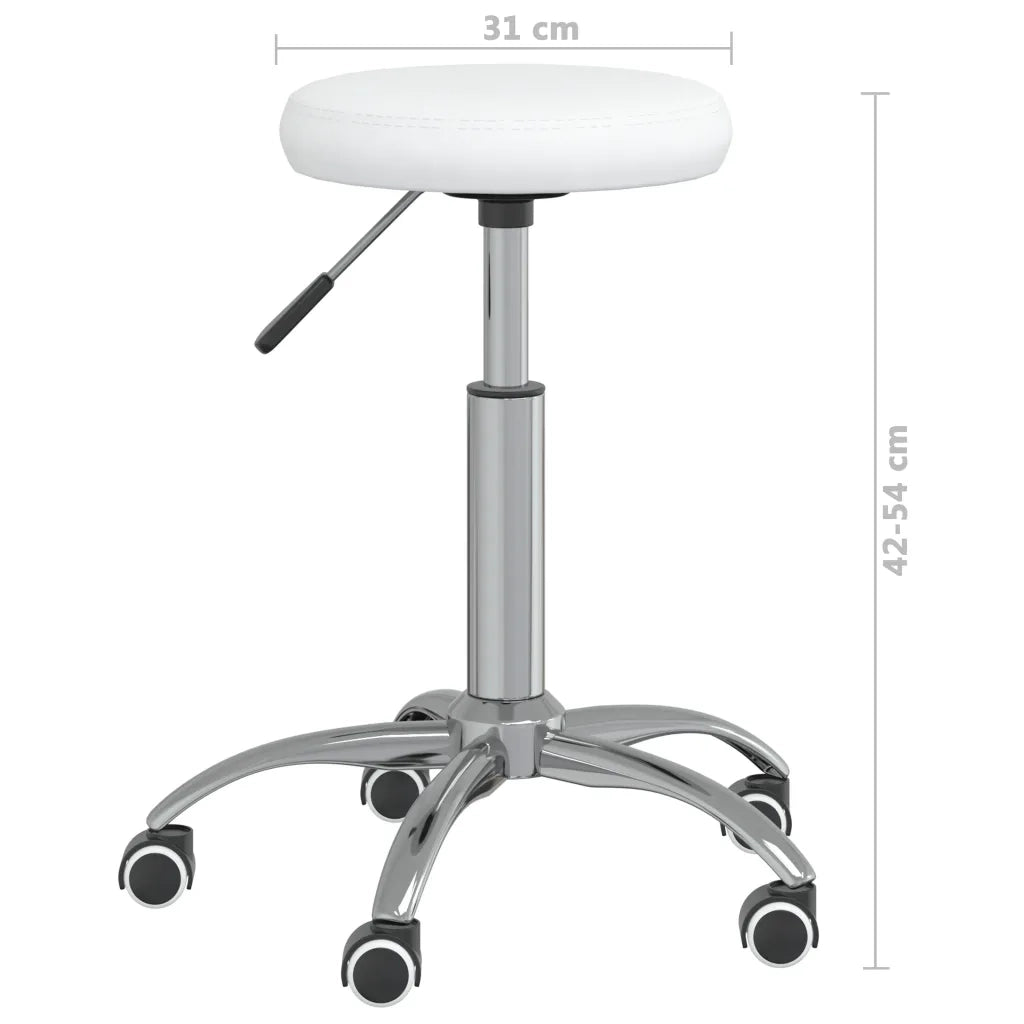 Sgabello da Massaggio in Similpelle Bianco cod mxl 54698
