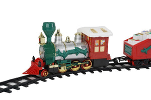 Trenino Natalizio a Elettrico con Vagoni ed Elfi Vanzetti