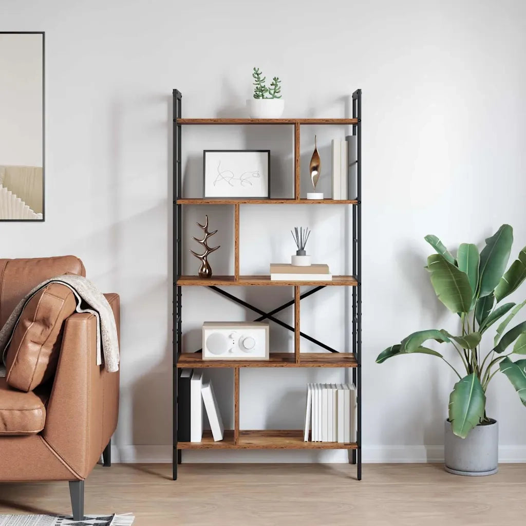 Libreria Legno vecchio 75 x 30 x 156 cm Legno multistrato