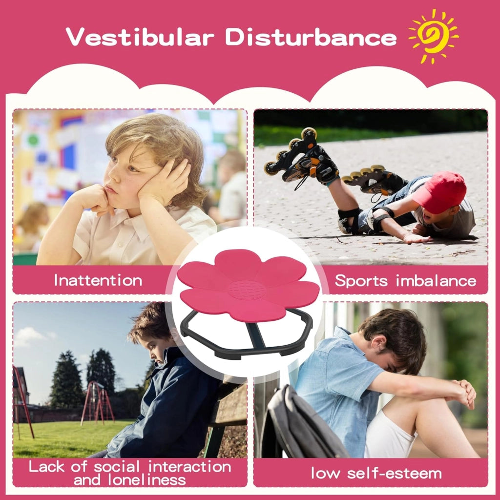 Carosello girevole per autismo bambini allenamento coordinazione fisica ed equilibrio sensoriale sgabello girevole per bambini
