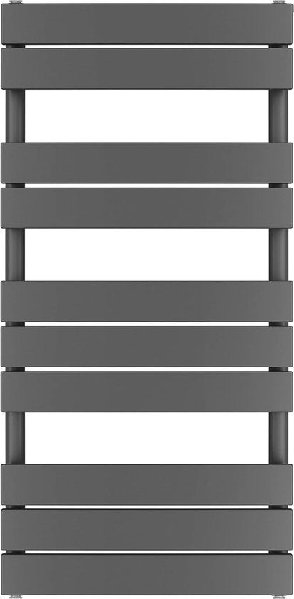 Radiatore per bagno 50 x 100 cm | 478 W - Emittenti di calore - Antracite - Asciugacapelli con connessione centrale