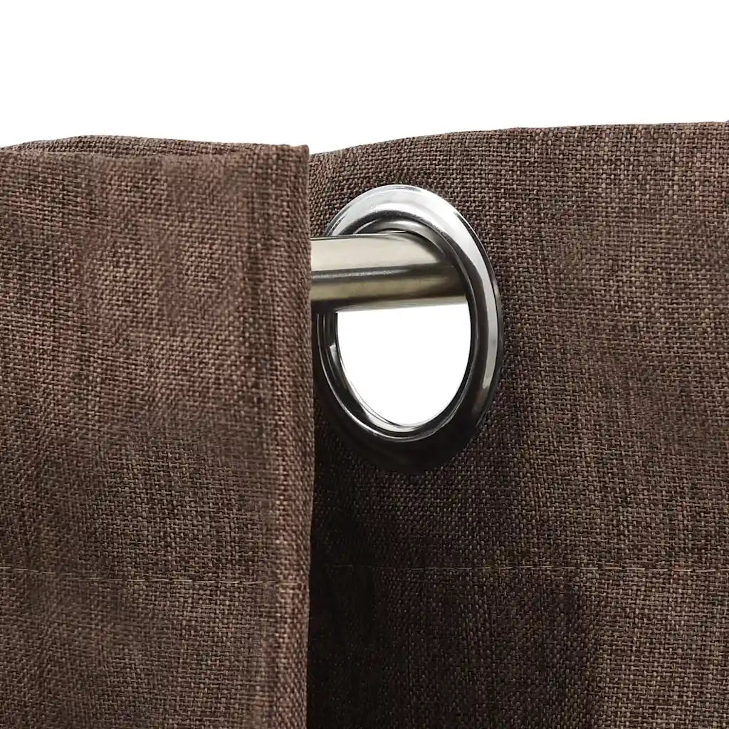 Tenda Oscurante Effetto Lino con Occhielli Talpa 290x245 cm cod mxl 55051