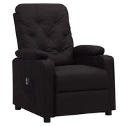 Poltrona Reclinabile Elettrica Nera in Similpelle 3098863