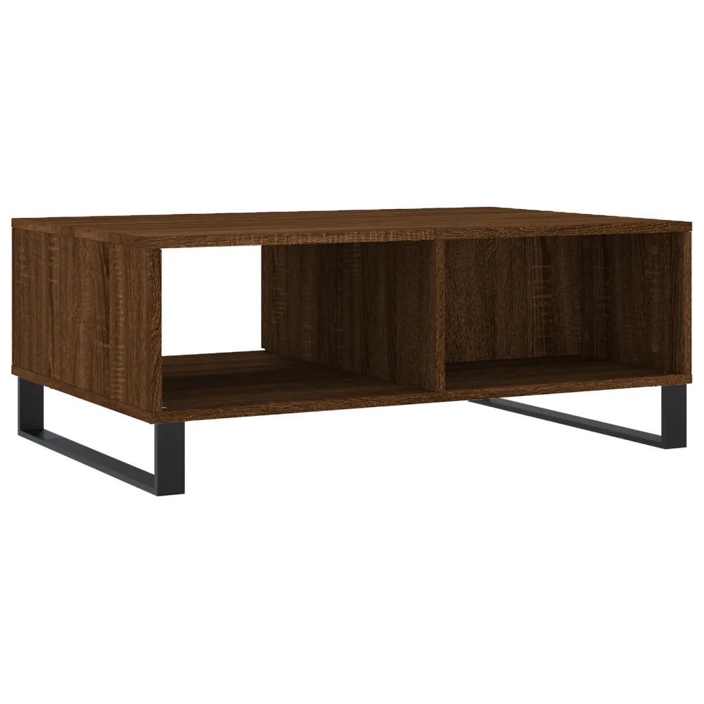 Tavolino da Salotto Rovere Marrone 90x60x35cm Legno Multistrato 827075