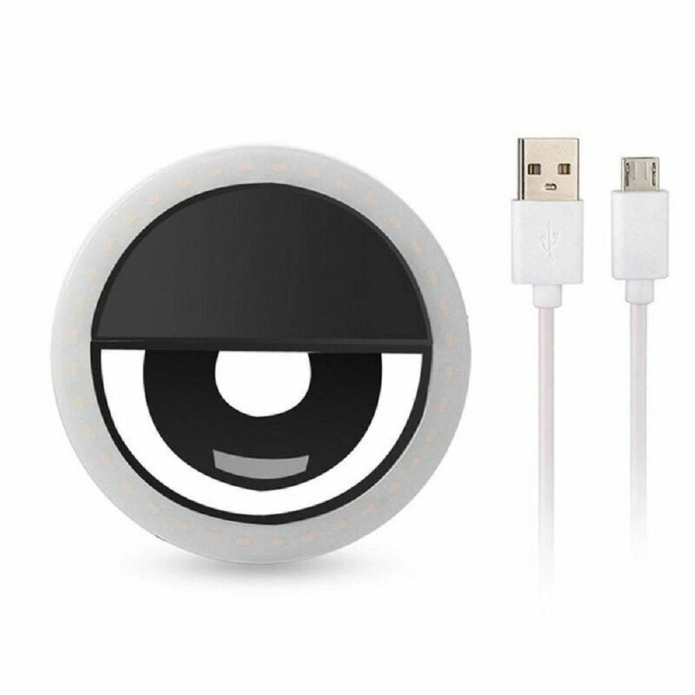 Trade Shop - Anello Luminoso A Led Per Selfie Tik Tok Luce Ring Light Telefono Ricaricabile -