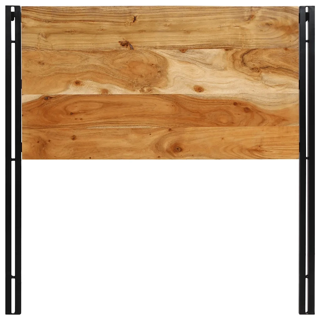 Testiera 100 cm in Legno Massello di Acacia e Ferro 4017545