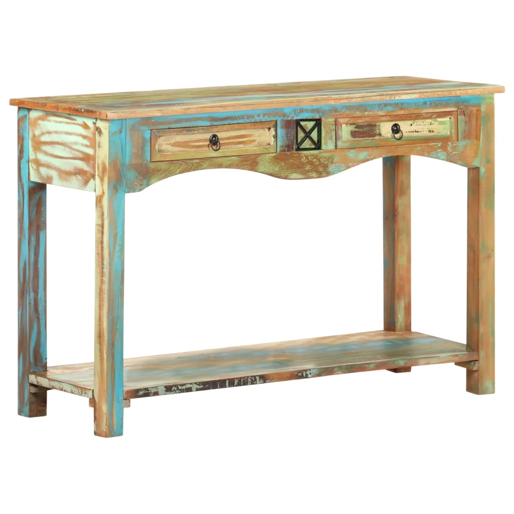 Tavolo Consolle | Tavolo d'Ingresso 120x40x75 cm in Legno Massello di Recupero