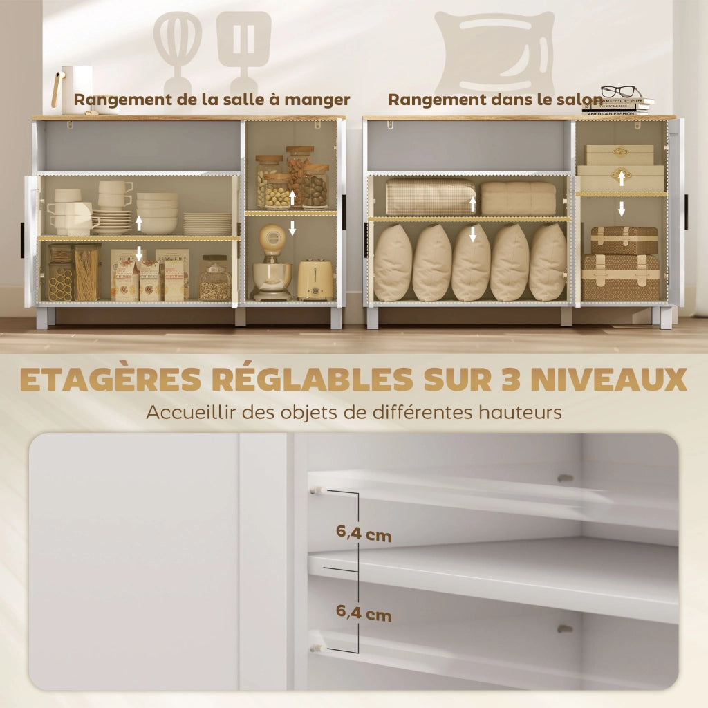 Armadio con ante ¨C zephmum ¨C bianco 110x33x75