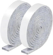 Gomme Antiscivolo Selfadesivo - 2 Ruote - 100 x 2 cm - Pads Antiscivolo - Duraturo - Grigio Chiaro - Artigianato Europeo - Gomme per Mobili
