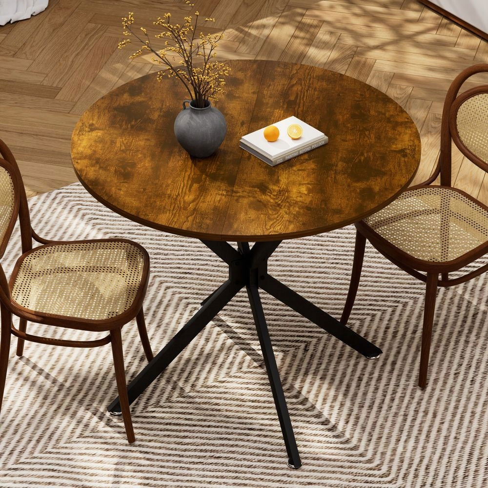 Tavolo rotondo - Xylo - 90 cm - Gambe in ferro