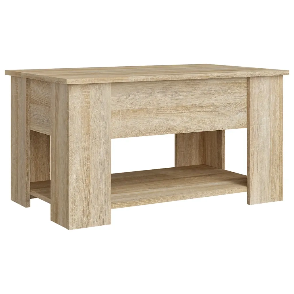 Tavolino da Salotto-Tavolino da soggiorno-Tavolo Rovere Sonoma 79x49x41 cm Legno Multistrato